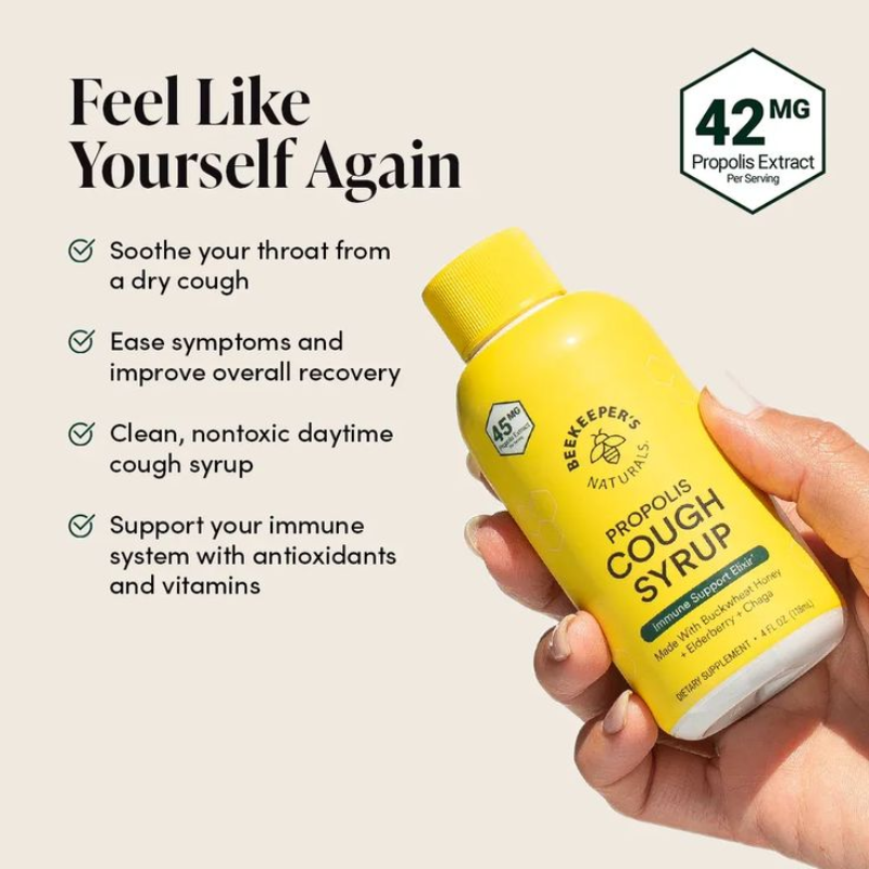 Beekeeper's Naturals Propolis Cough Syrup Bundle (Day + Night)